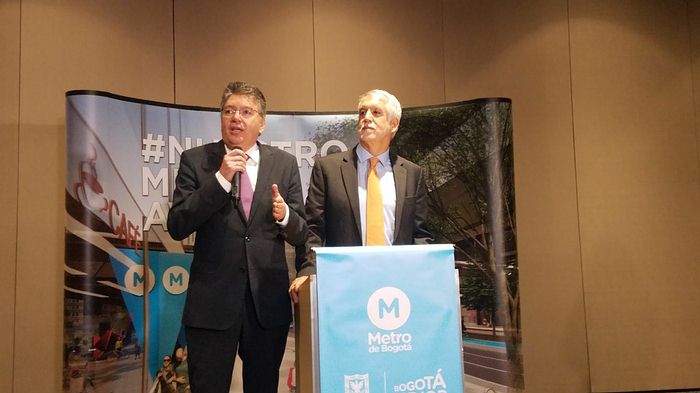 Lista la financiación del Metro de Bogotá