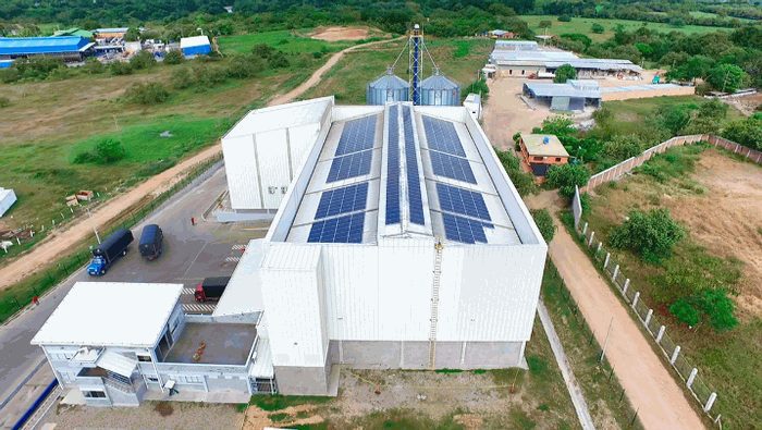 Celsia instaló panel solar en Huila para atender demanda de energía de trilladora de café