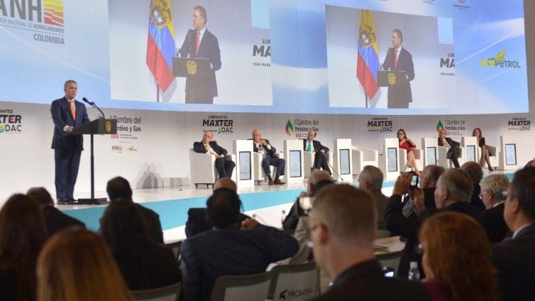 Presidente Duque defendió debate para implementación de crudos no convencionales