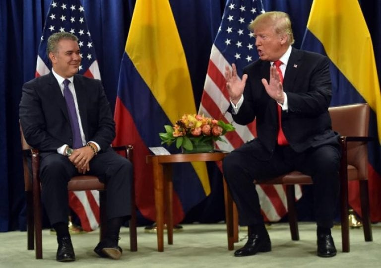 Trump cancela reunión con presidente Duque en Bogotá