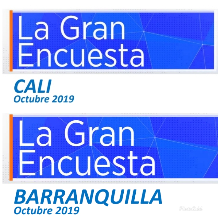 La Gran Encuesta reveló intención de voto previo a elecciones en Barranquilla y Cali