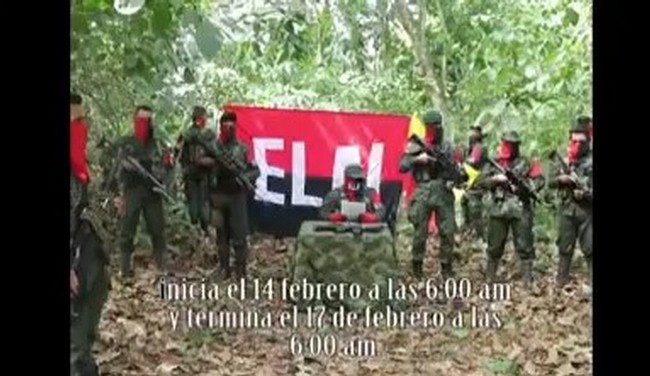 Guerrilla del ELN anuncia paro armado en Colombia y Gobierno alista ofensiva