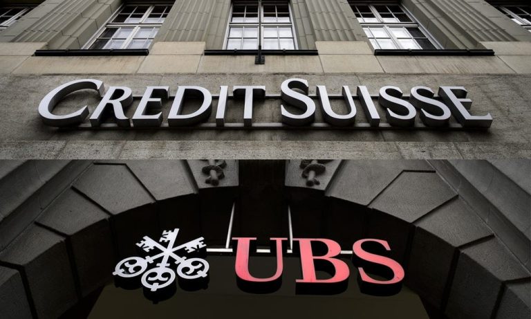 Dos gigantes bancarios de Suiza, UBS y Credit Suisse, a puertas de su fusión