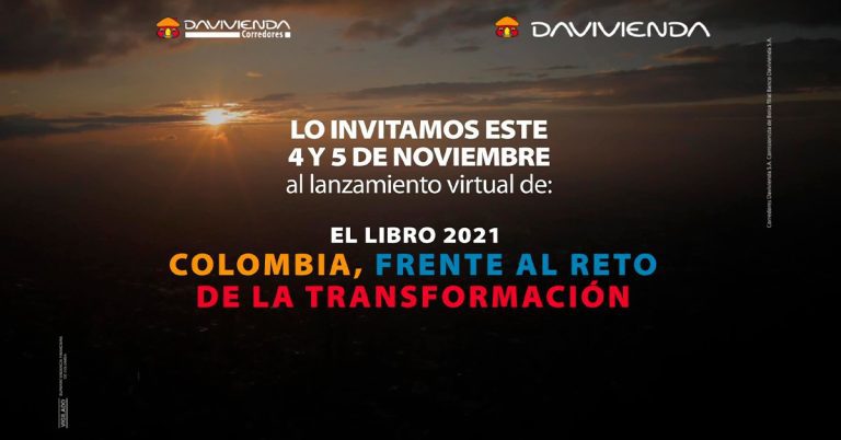 Davivienda lanzará “El Libro 2021 y el Hub Visión” sobre panorama económico de Colombia a mediano plazo
