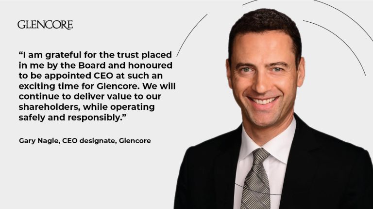 Gary Nagle será el nuevo CEO de Glencore en 2021