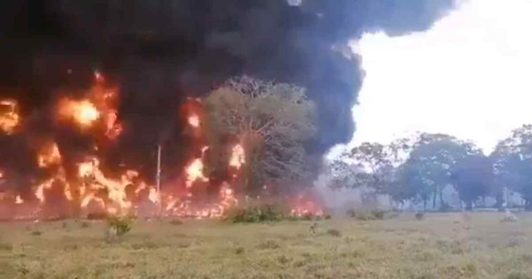 Explosión en oleoducto Caño Limón Coveñas genera emergencia en Arauca, Colombia