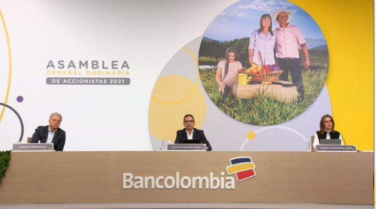 Asamblea de Bancolombia aprobó dividendos y nueva Junta Directiva 2021-2023