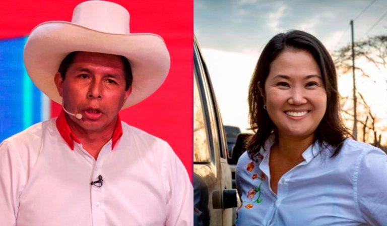 Keiko Fujimori se acerca a Pedro Castillo en encuesta para presidenciales en Perú