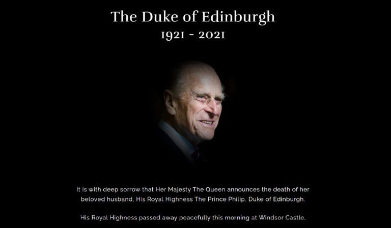 Falleció a los 99 años el príncipe Felipe, esposo de Isabel II reina de Inglaterra