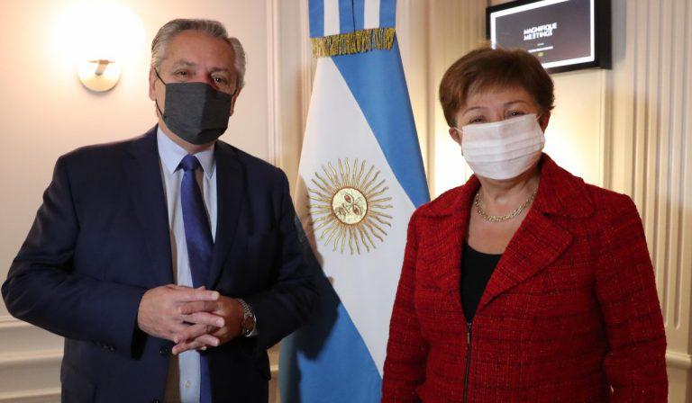 Presidente de Argentina se reunió con la directora del FMI