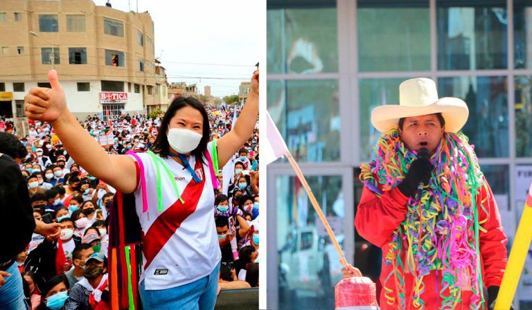 Encuestas pronostican empate de Castillo y Fujimori en elecciones presidencias de Perú