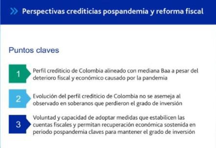 Moody´s opinión sobre Colombia