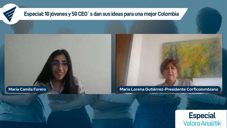 María Lorena Gutiérrez – Presidente Corficolombiana y su expectativa sobre jóvenes en Colombia