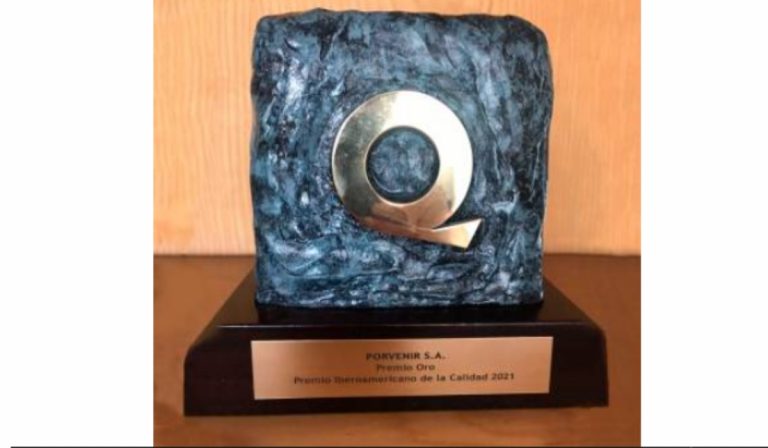 Porvenir recibe galardón Oro en el Premio Iberoamericano de la Calidad 2021