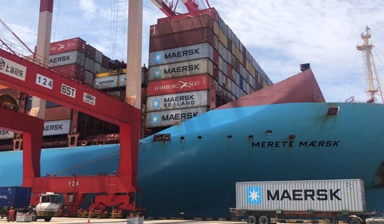 Compañía de logística Maersk cargó 7,4 % menos contenedores en segundo trimestre de 2022