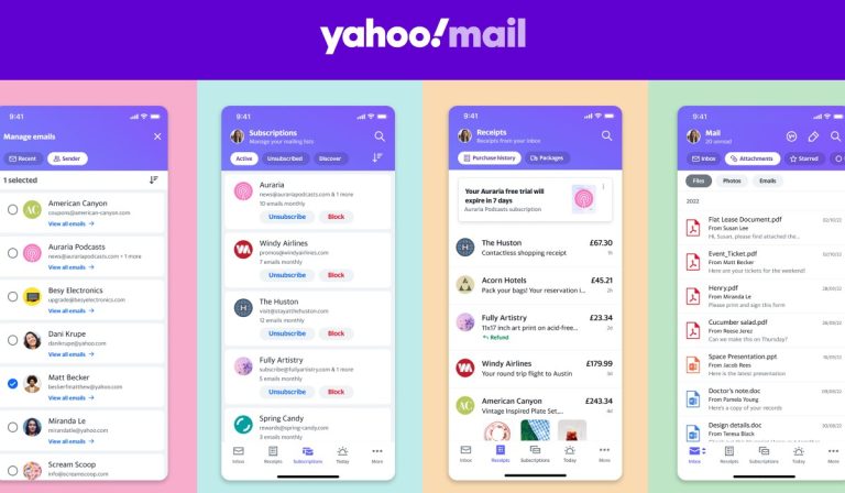 Con 1TB de espacio llega la App Yahoo Mail para iOS y Android