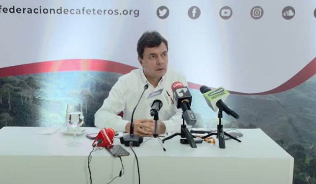 Roberto Vélez, gerente de la Federación Nacional de Cafeteros. Foto: Federación.