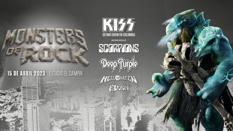 Monsters of Rock: Kiss, Scorpions, Helloween, Deep Purple y Saxon se presentarán en El Campín en 2023