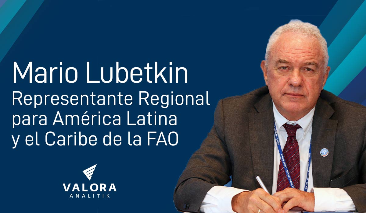 Mario Lubetkin, representante Regional para América Latina y el Caribe de la FAO. Imagen: Cortesía FAO