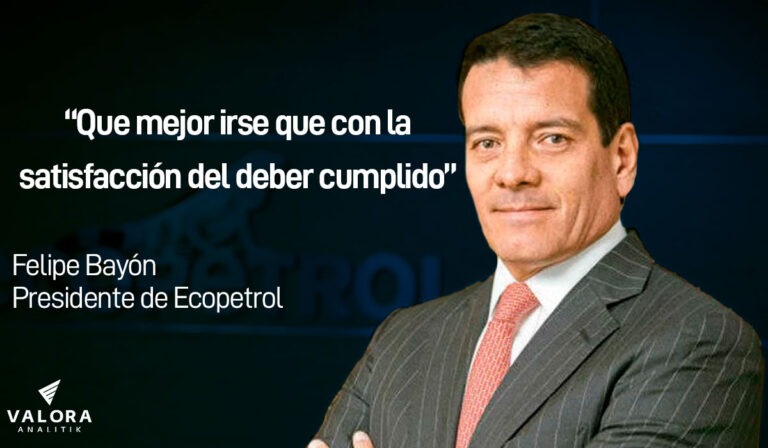 Felipe Bayón se pronuncia tras confirmar que se va de Ecopetrol