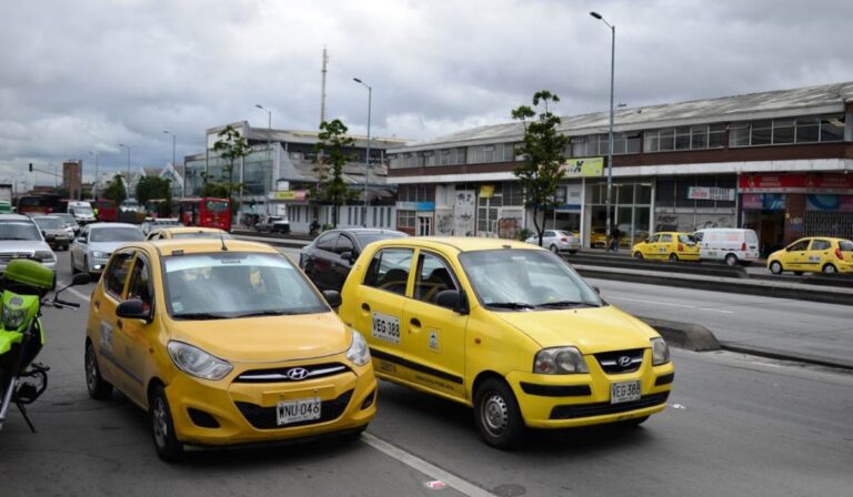 Estos serán los puntos del paro de taxistas en Bogotá