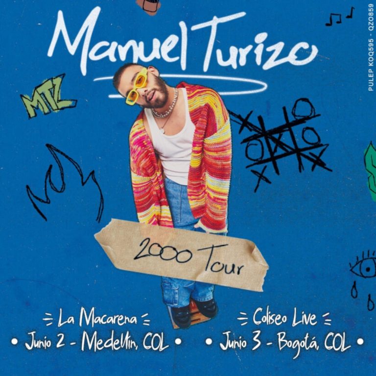 ¡Manuel Turizo en concierto! Se presentará en Bogotá con su ‘2000 Tour’