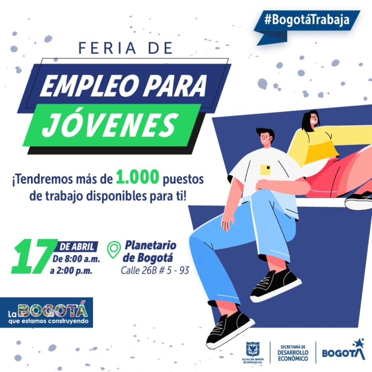 Feria de empleo juvenil en Bogotá: Más de 1.000 vacantes disponibles