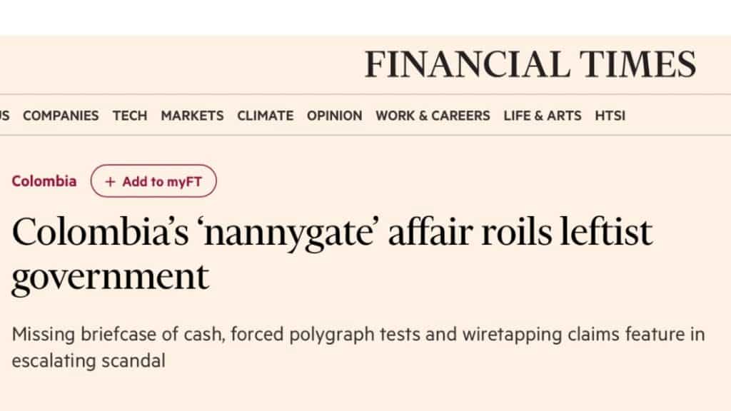 Financial Times sobre Gustavo Petro