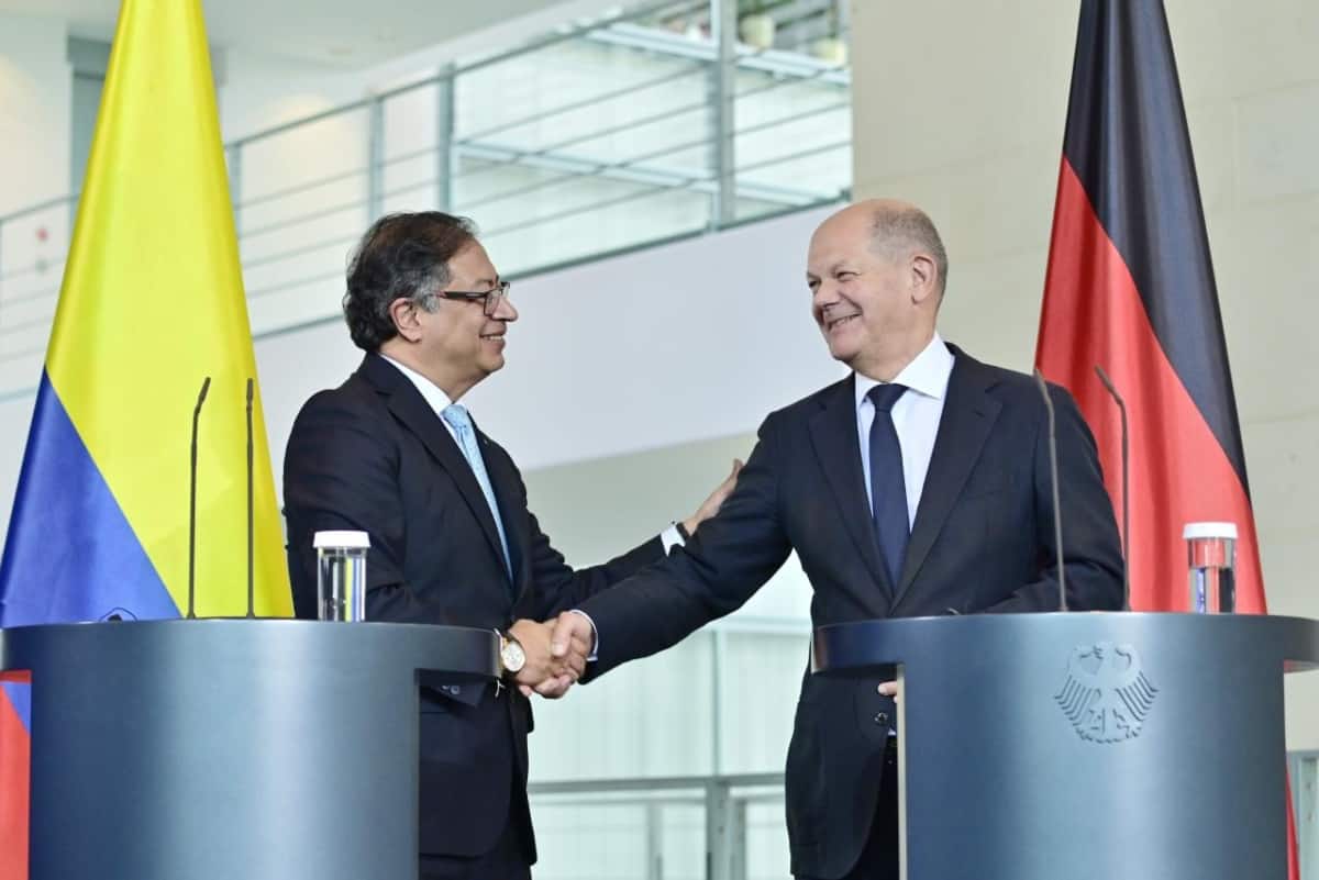 Gustavo Petro y cCanciller Federal de Alemania, Olaf Scholz