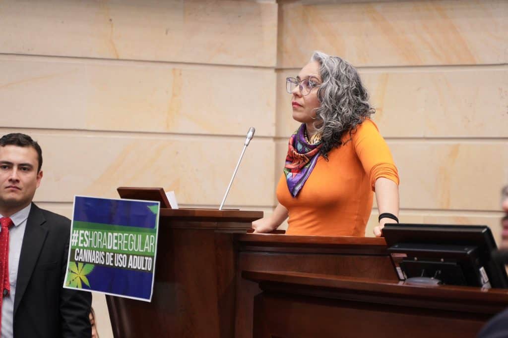 Senadora María José Pizarro, ponente de la iniciativa para la regulación de Cannabis de uso recreativo en Colombia