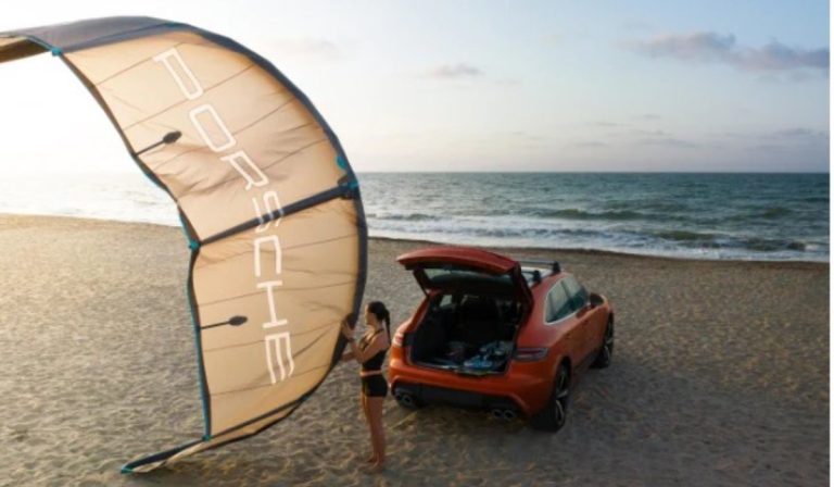 Porsche lanza nueva campaña publicitaria en Salinas del Rey, referente del kitesurf en Atlántico