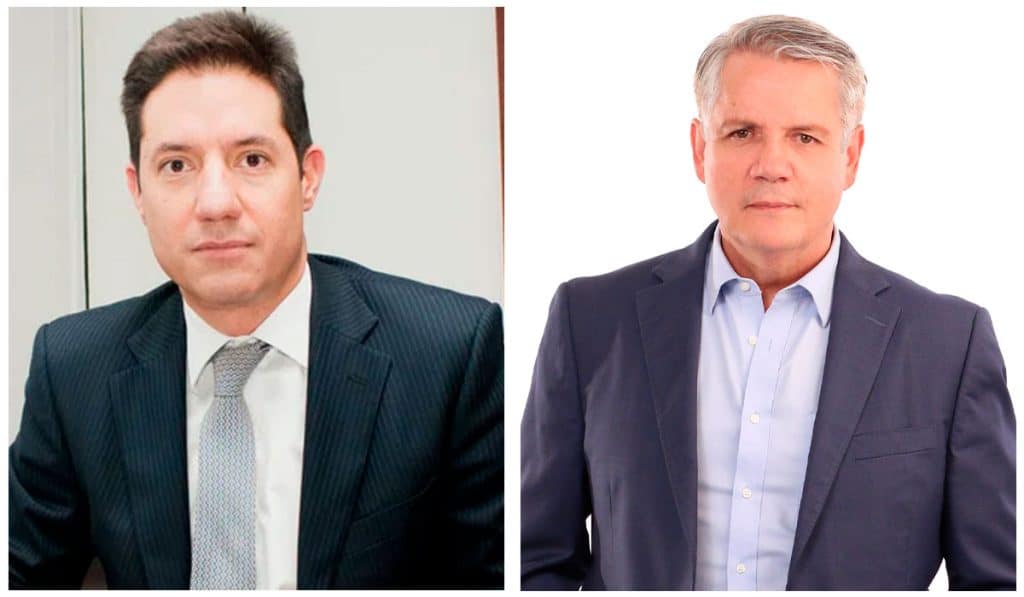 César Prado y Gerardo Silva presidentes Banco de Bogotá y Occidente