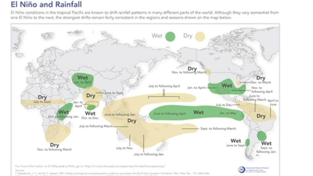 Así afecta el Fenómeno de El Niño el clima en distintas regiones del mundo