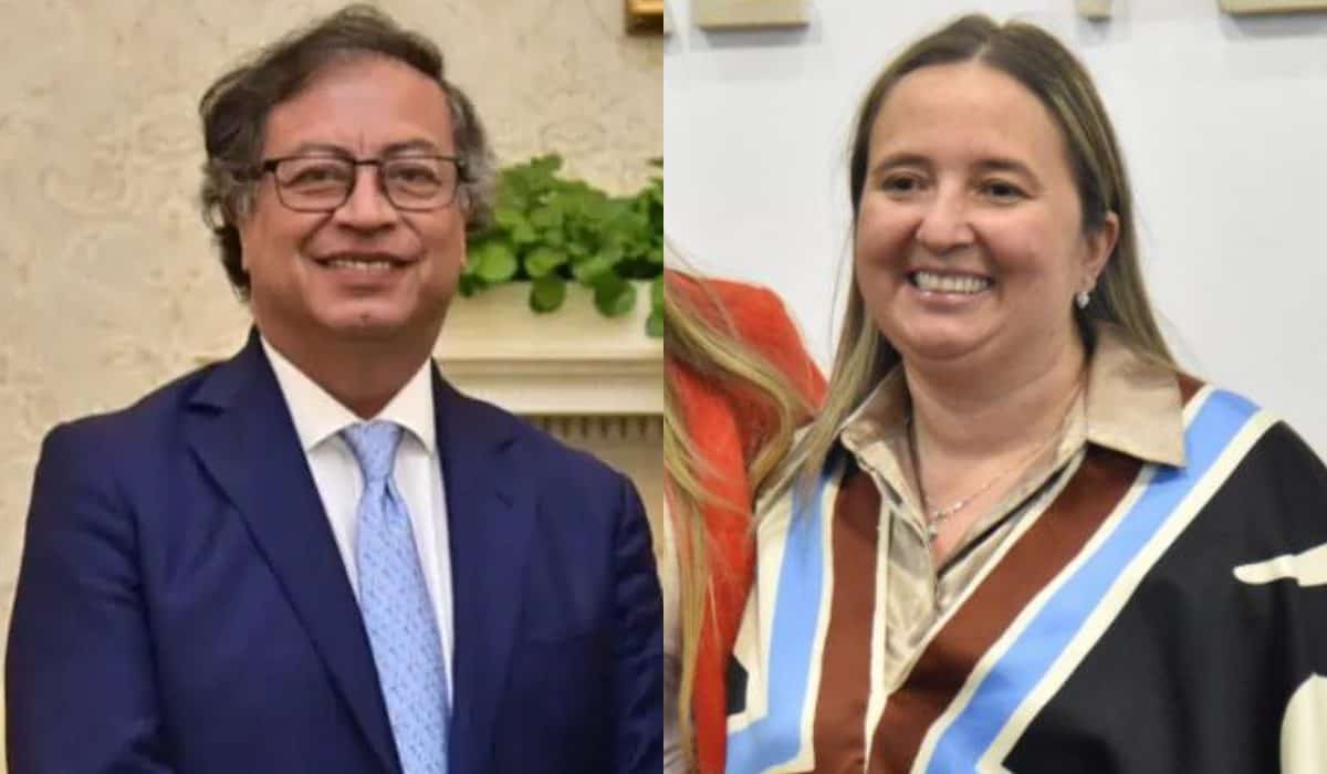 Gustavo Petro, presidente de Colombia, y María Eugenia Lopera, representante a la Cámara