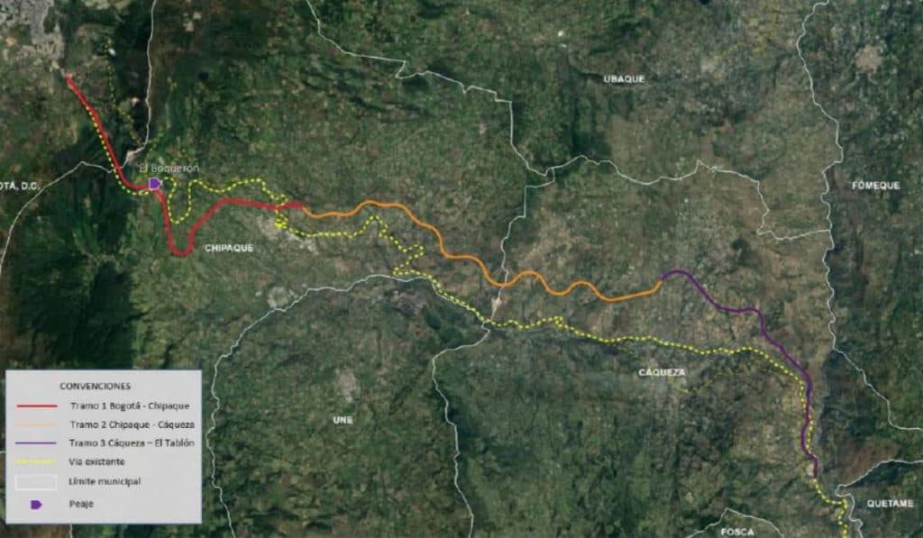 Proyecto para que la vía Bogotá Villavicencio quede 100 % en doble calzada