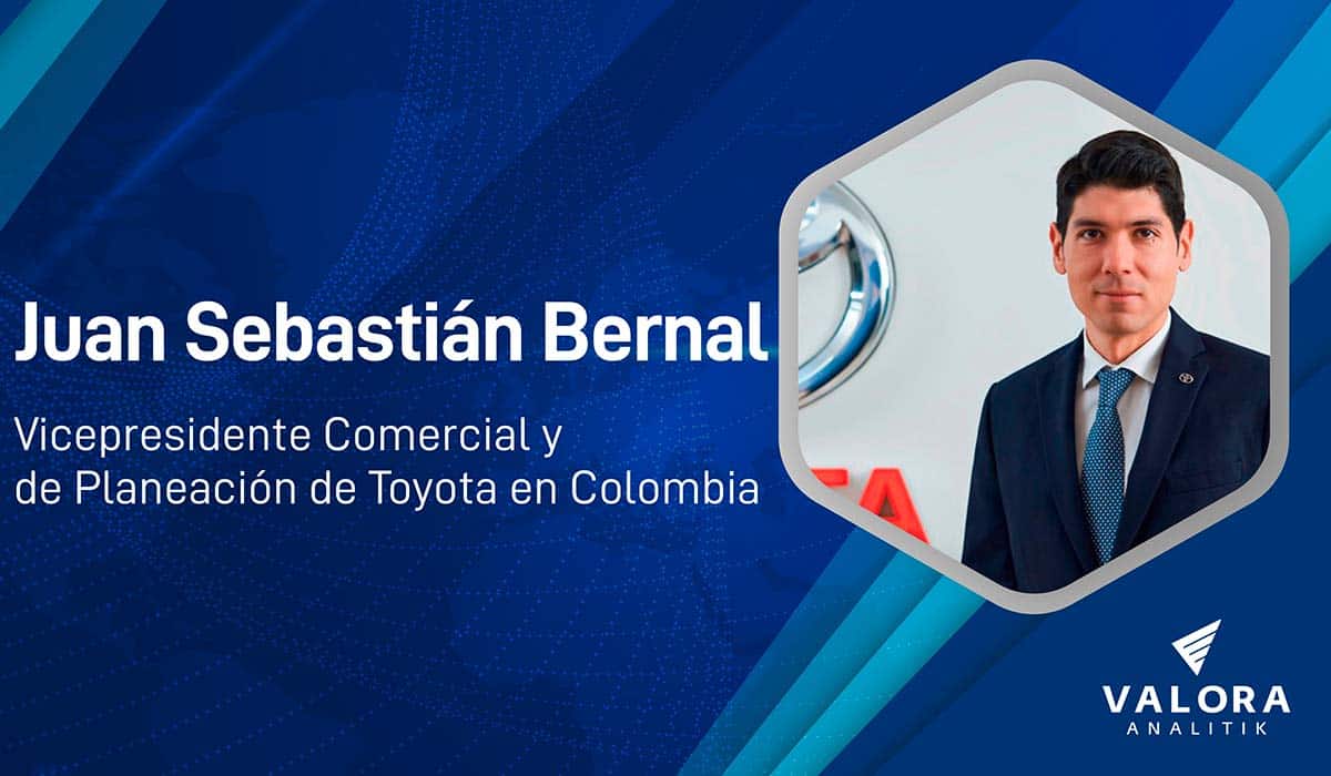 Juan Sebastián Bernal, vicepresidente Comercial y de Planeación de Toyota en Colombia