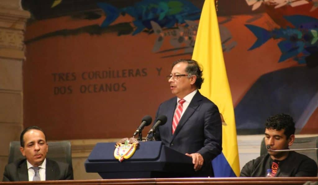 Gustavo Petro en el Congreso de Colombia