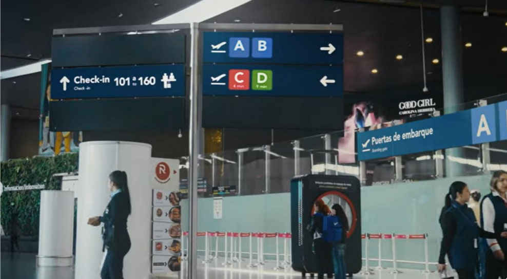 Así hallará la nueva señalización para vuelos que salgan del Aeropuerto Internacional El Dorado.