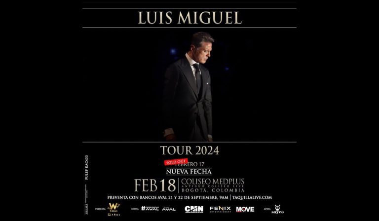 Luis Miguel tiene segunda fecha para presentarse en Bogotá: fecha y precios de boletería