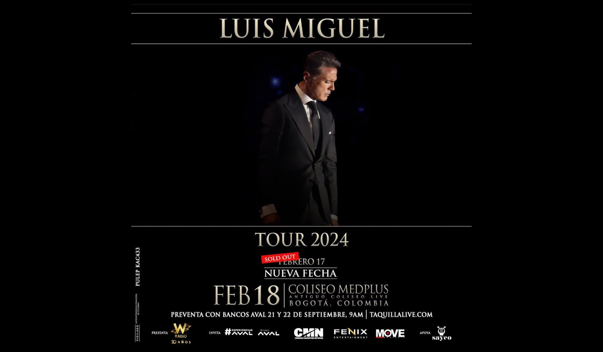 Luis Miguel se presentará dos veces en Bogotá.