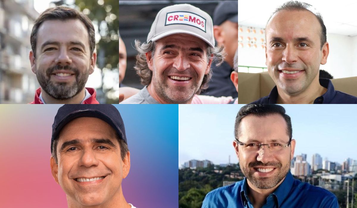 Carlos Fernando Galán, Federico 'Fico' Gutiérrez, Alejandro Éder, Alejandro Char y Jaime Andrés Beltrán, ganadores de elecciones Colombia 2023