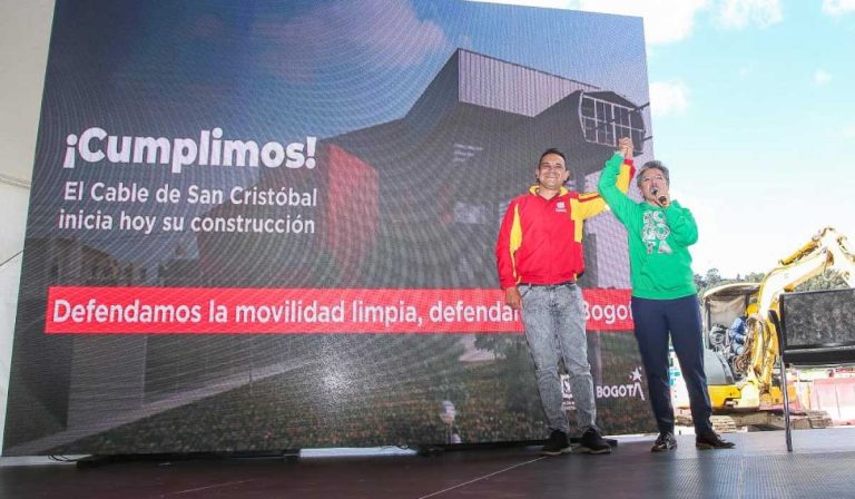 Oficial | Iniciarán obras para la construcción del Cable Aéreo de San Cristóbal en Bogotá