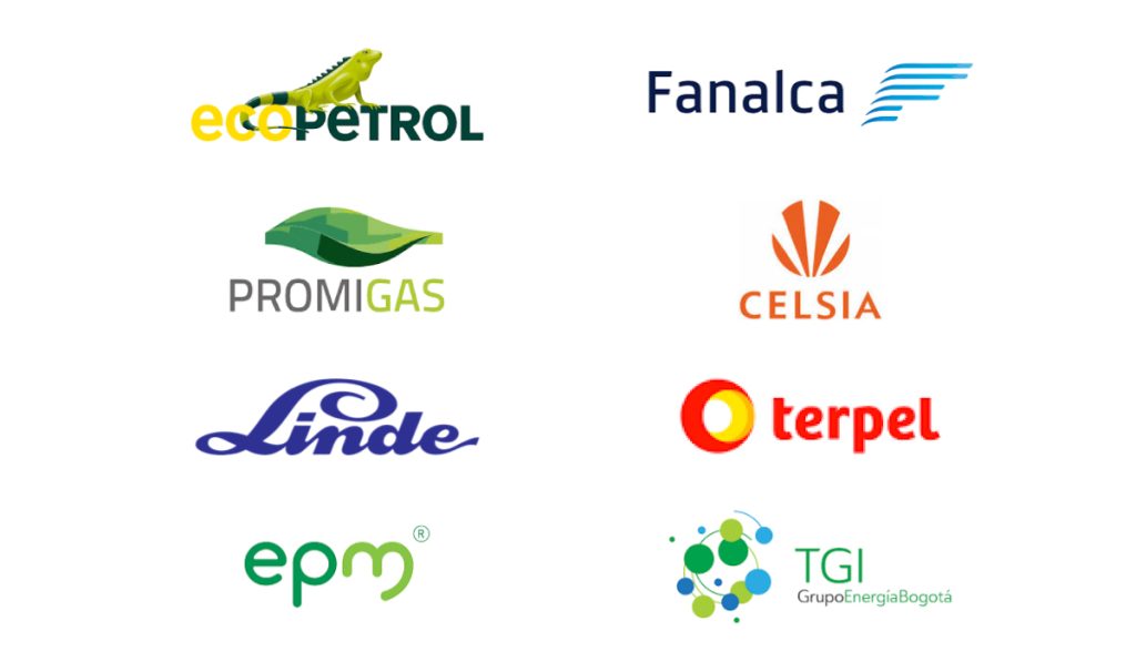 Ecopetrol, Fanalca, Celsia Fem Energía, Promigas, Linde, Terpel, EPM y TGI