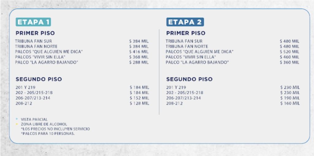 Precios de boletería para ver a Gilberto Santa Rosa.
