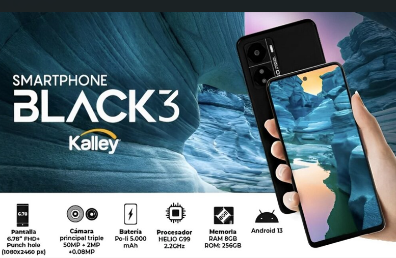 Celular Black 3 de Kalley