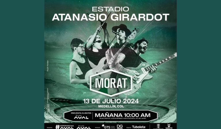Morat se presentará en Medellín: Así están los precios en la preventa para clientes del Grupo Aval