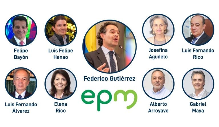 Esta es la nueva Junta Directiva de EPM que nombra Federico Gutiérrez: llega Felipe Bayón