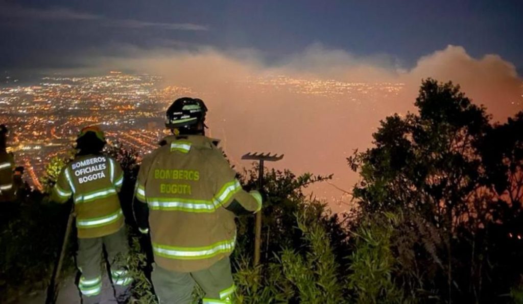 Control de incendios en Bogotá en 2024