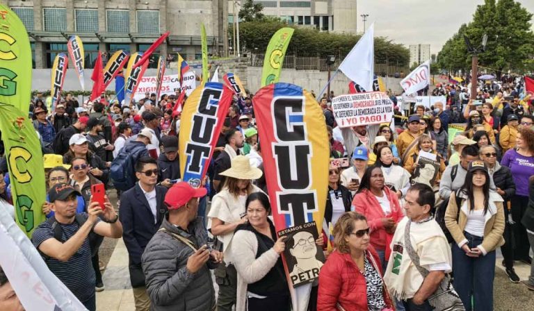 Balance de movilidad en Bogotá por las marchas de Fecode este 8 de febrero