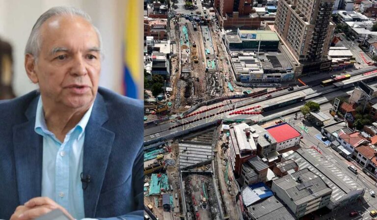 Ministro Bonilla lanza fuerte crítica por avance del Metro de Bogotá: “No hay pilotes”